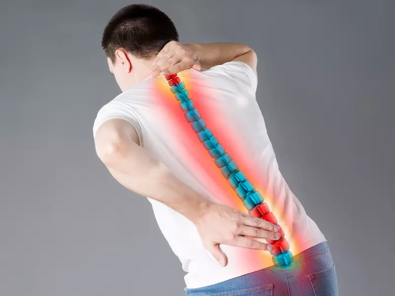 Rwa kulszowa - Ucisk na nerw kulszowy może sprawiać silny ból