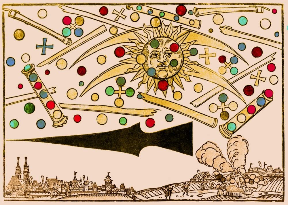 Tajemnicze obiekty nad Norymbergą - Rok 1561