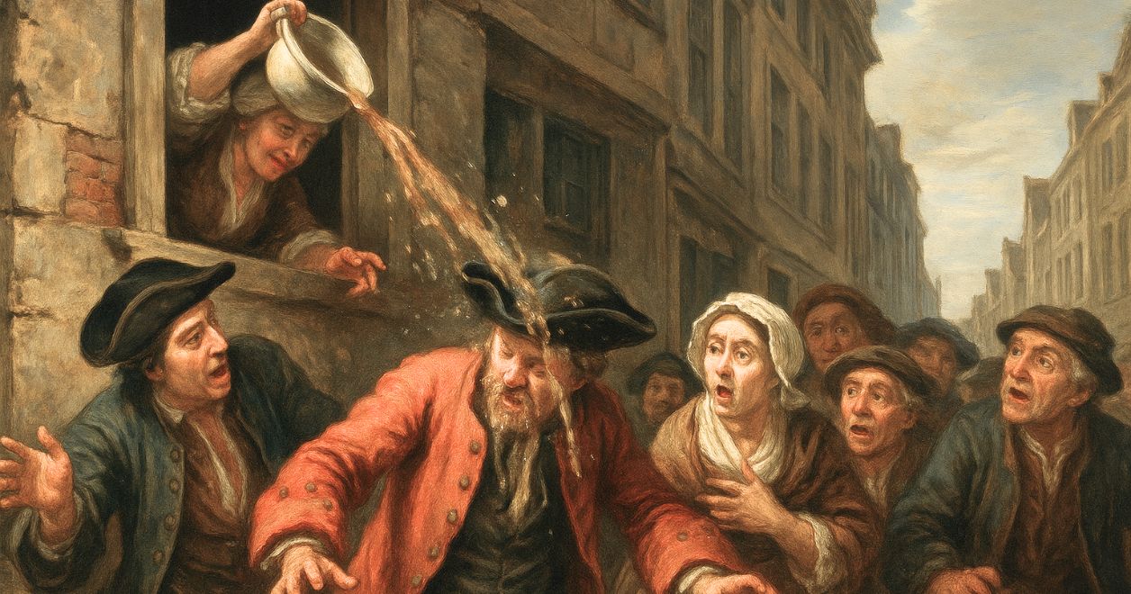 Historia osobistej higieny - Brud, smród, fekalia na ulicach