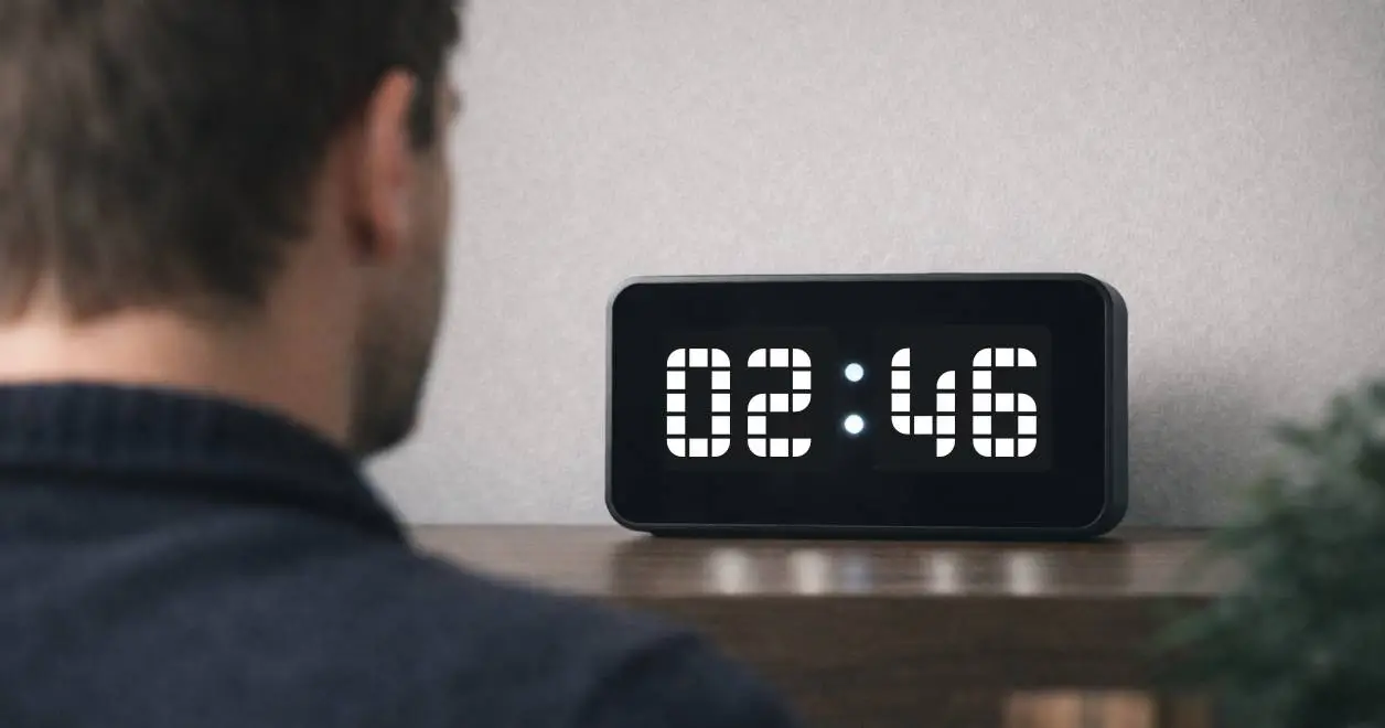 Znaczenie godzin - Zegar pokazuje godzinę 02:46