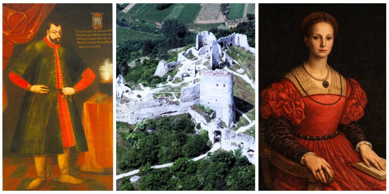 Elżbieta Batory, Franciszek Nádasdy oraz ruiny zamku w Čachticach