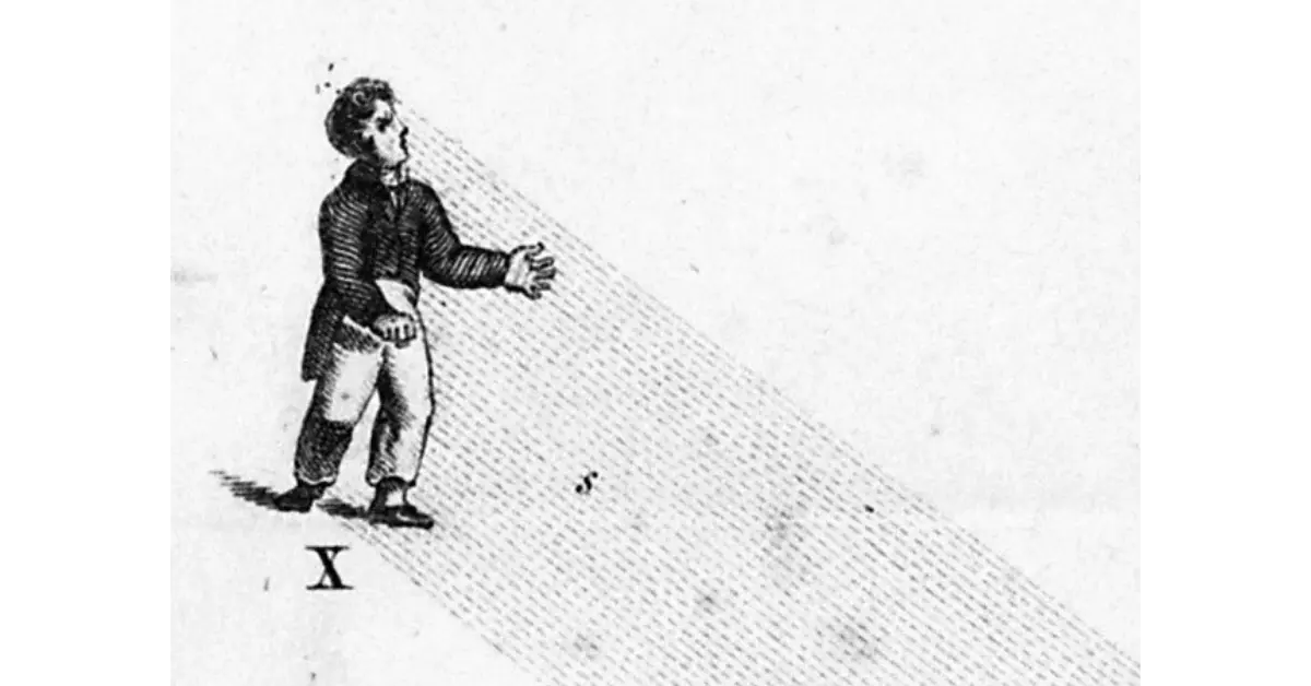 Ofiara promieni tkackich Air Loom- „ Ilustracje szaleństwa ” (1810)