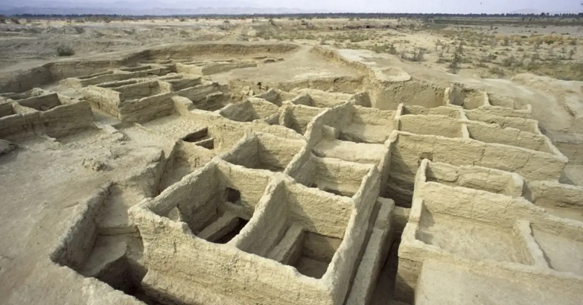 Ruiny domów w Mehrgarh, Beludżystan