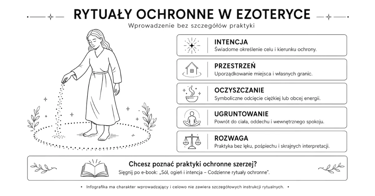Rytuały ochronne w ezoteryce - intencja, przestrzeń, oczyszczanie, ugruntowanie i rozwaga