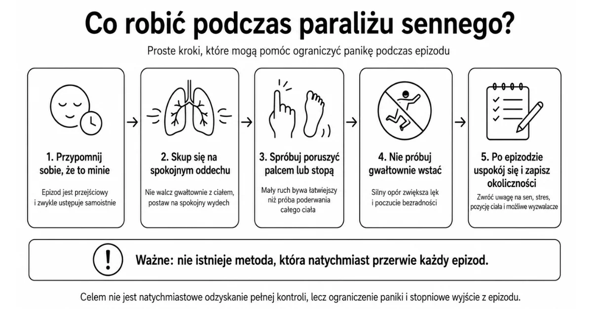 Co robić podczas paraliżu sennego krok po kroku