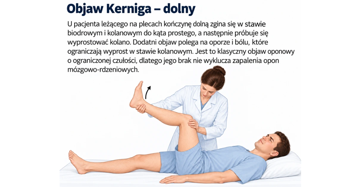 Objaw Kerniga dolny