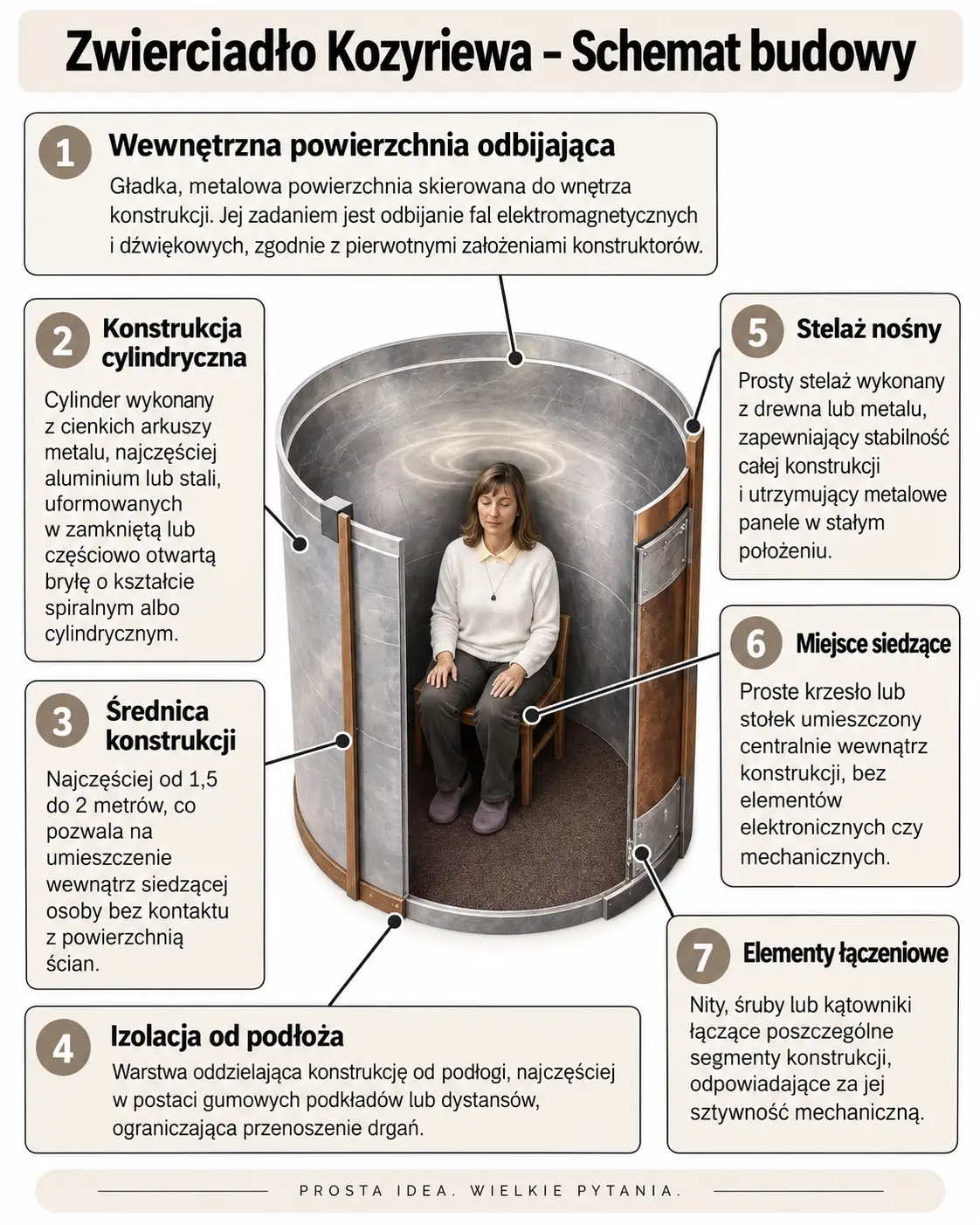 Zwierciadło Kozyriewa - Przykładowa amatorska konstrukcja