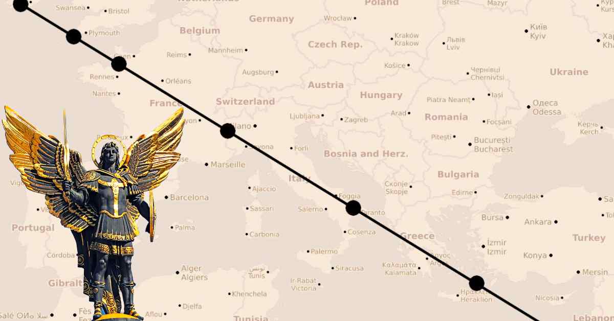 Tajemnicza linia przecina Europę - Legenda miecza Michała Archanioła