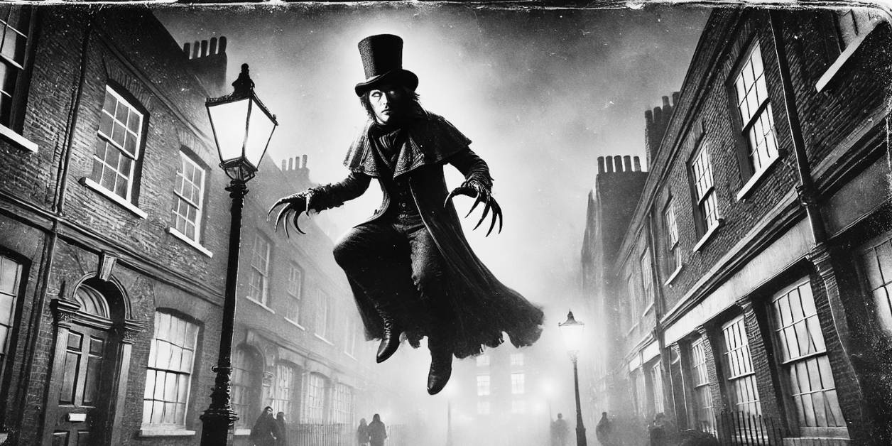 Spring Heeled Jack na ulicach Londynu epoki wiktoriańskiej