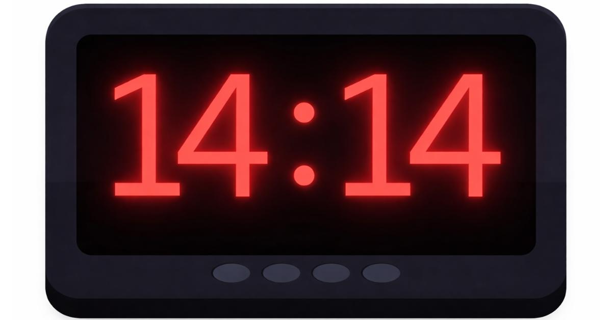 Znaczenie lustrzanej godziny 14:14