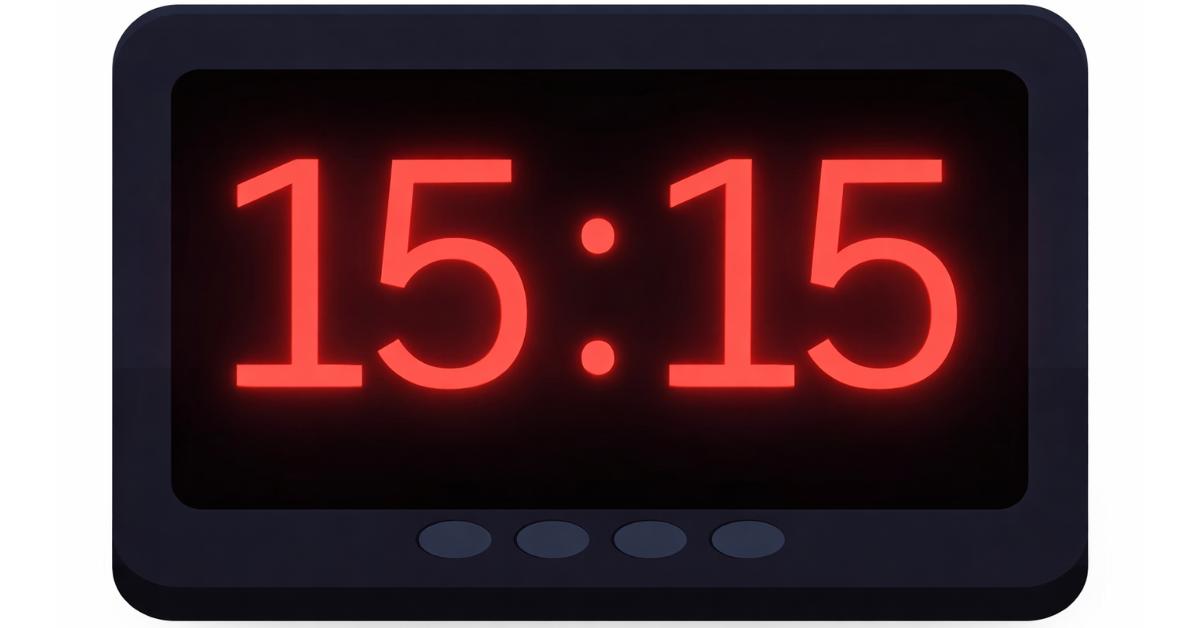 Znaczenie lustrzanej godziny 15:15