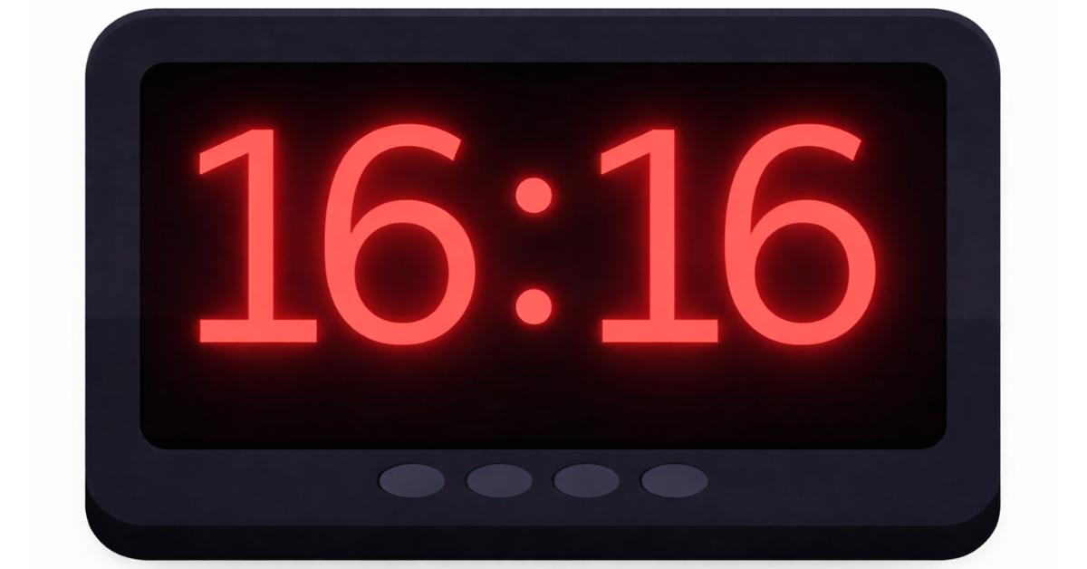 Znaczenie lustrzanej godziny 16:16