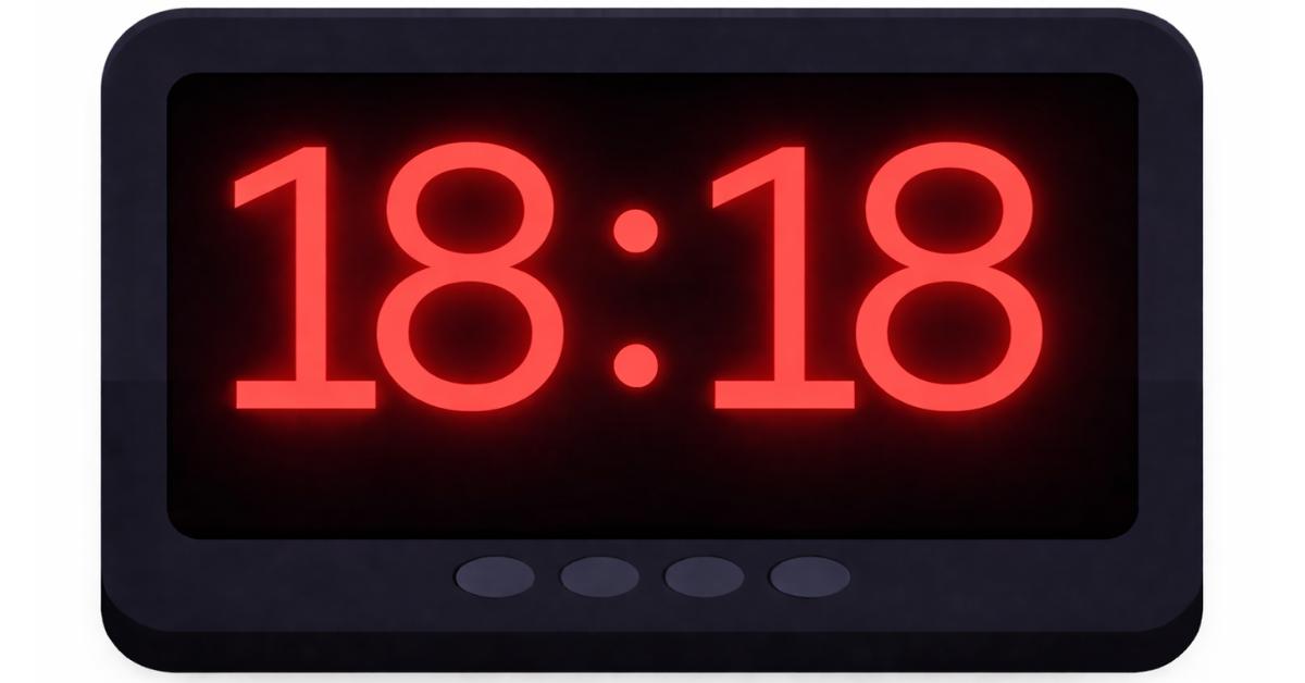 Znaczenie lustrzanej godziny 18:18