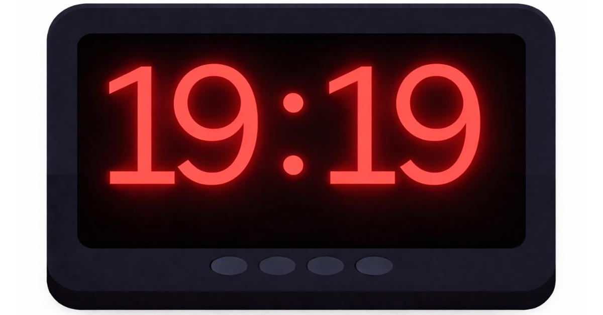 Znaczenie lustrzanej godziny 19:19