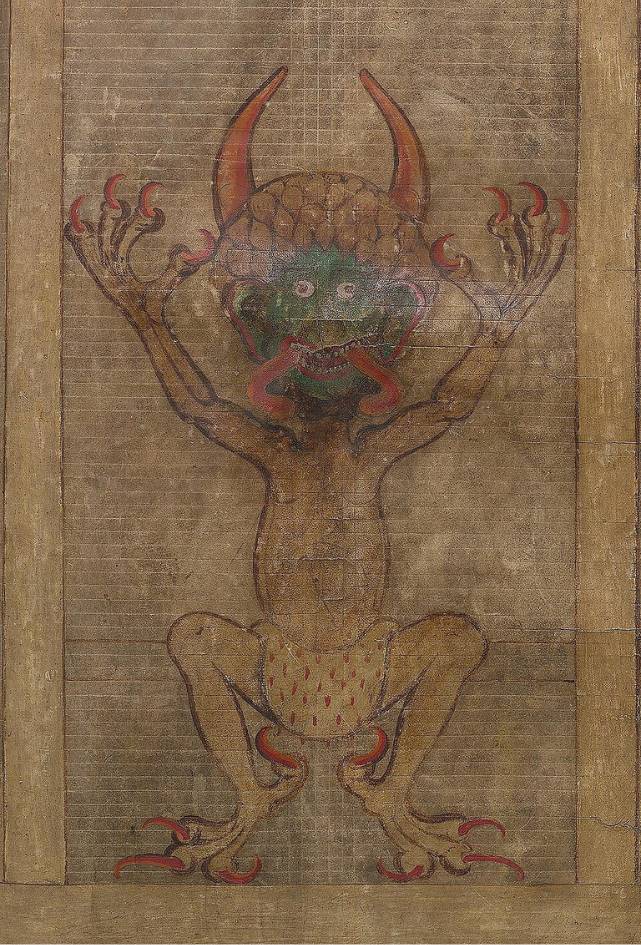 Codex Gigas - Słynny portret diabła