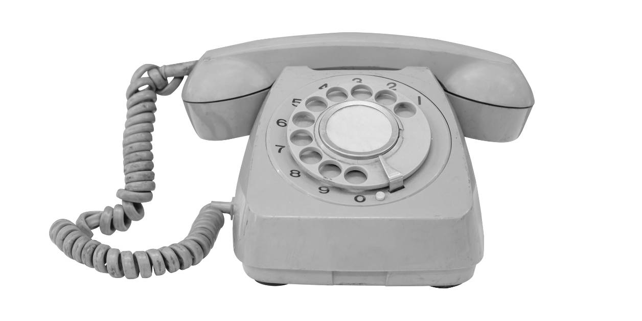 Telefon stacjonarny z czasów PRL