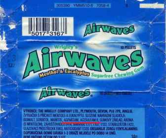 Aspartam i acesulfam K w gumach do żucia Airwaves