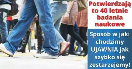 Tempo kroku ujawnia szybkość starzenia się!