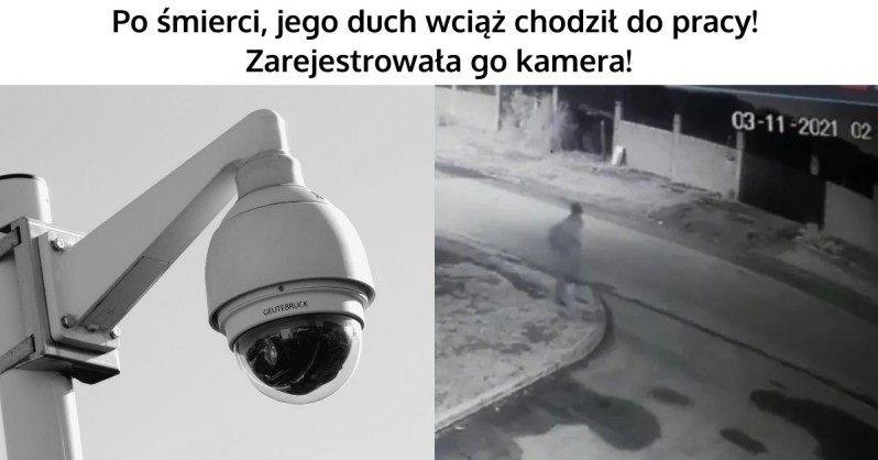 Duch na nagraniu z monitoringu