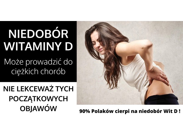 Objawy niedoboru witaminy D