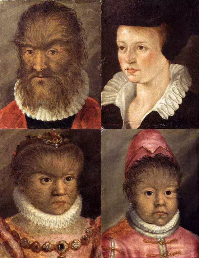 Pedro González, Katarzyna i ich dwie córeczki