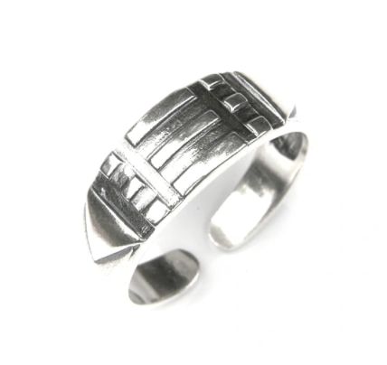 Nowoczesna biżuteria - Srebrny pierścień Atlantów