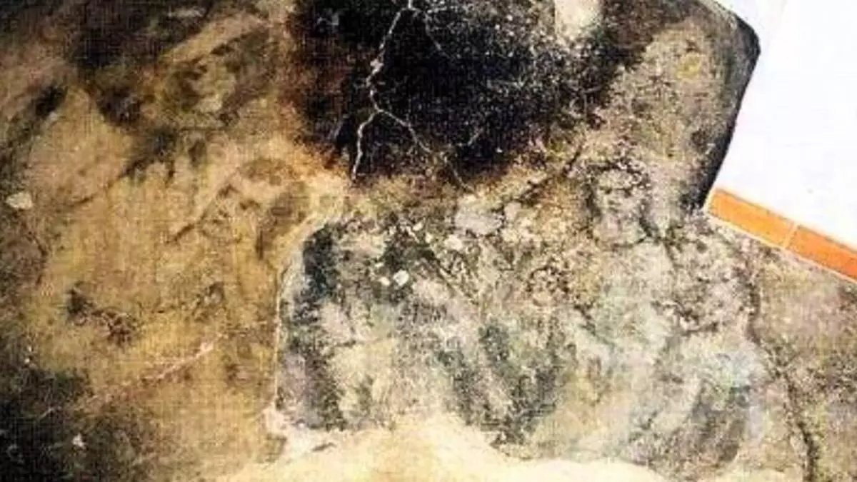 Fragment betonowej podłogi z widocznymi twarzami