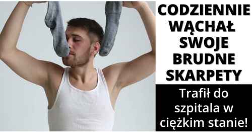 Wąchanie brudnych skarpet