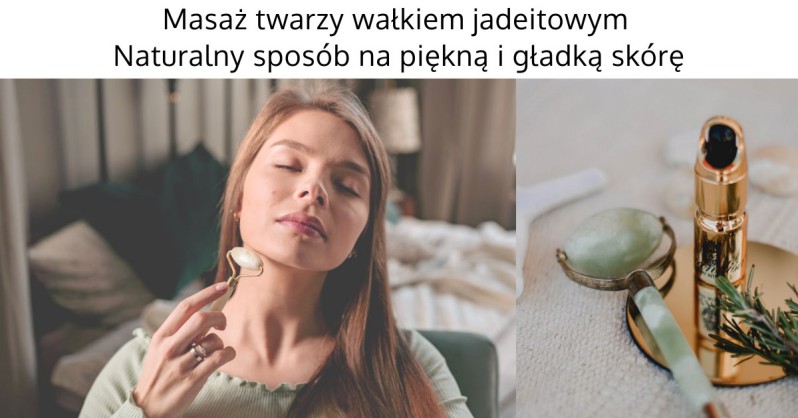 Wałek jadeitowy do masażu twarzy