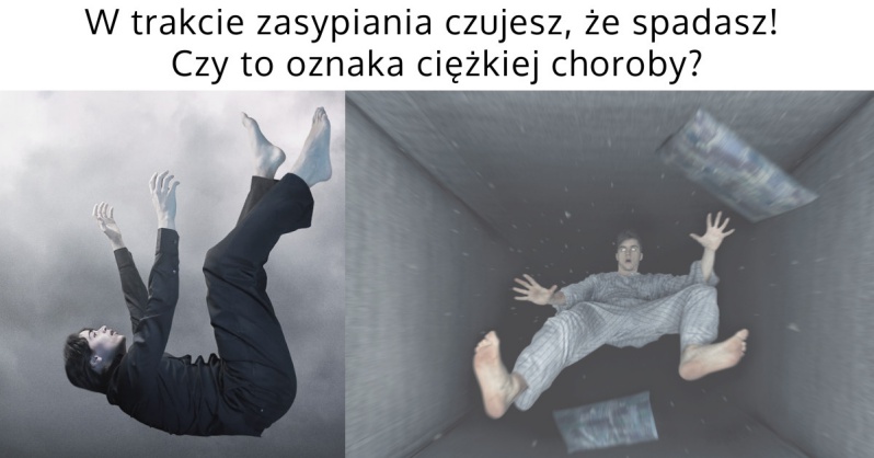 Spadanie podczas zasypiania