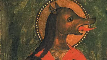 Święty Krzysztof z głową psa
