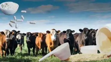 Siara bydlęca - Na zdjęciu bydło i siara bydlęca