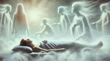 Młody mężczyzna śni o zmarłych