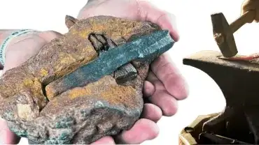 Uwięziony w skale Młotek z Teksasu