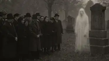 Duch na starej fotografii