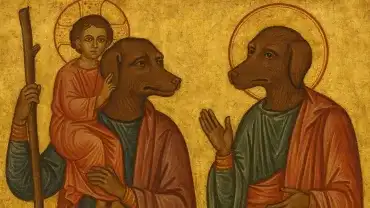 Święty Krzysztof z głową psa