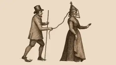 W średniowieczu zbyt gadatliwe kobiety musiały nosić żelazną maskę na głowie