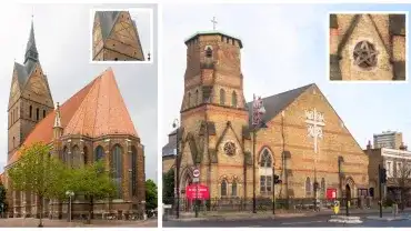 Pentagramy w architekturze sakralnej