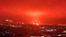 Czerwone niebo nad Chinami